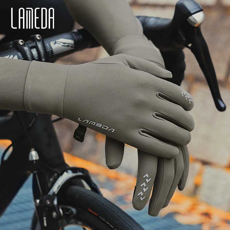 LAMEDA Winter Cycling Gloves for Men Thermal Bike Gloves Touchscreen AntiSlip Full Finger Mountain Road Bicycle Riding Gloves J250922