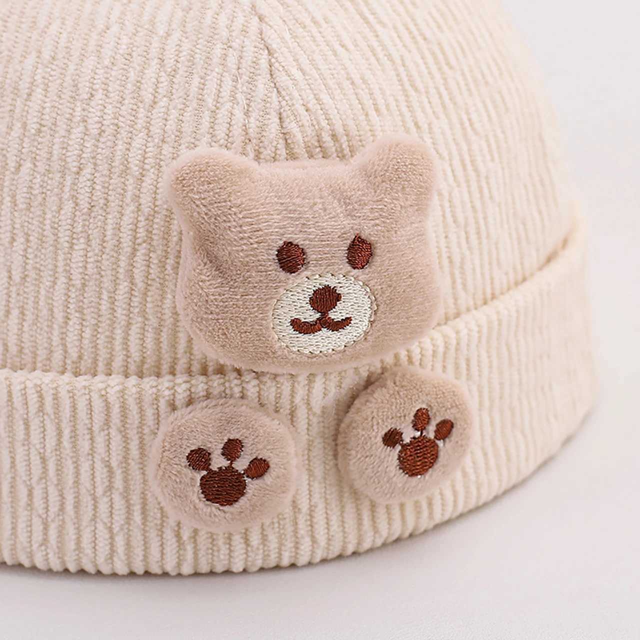 Baby Knitted Landlord Hat Cute Cartoon Children Beanies Winter Warm Dome Brimless Hats 1036Month Toddler Dome Melon Cap Bonnet Z251029