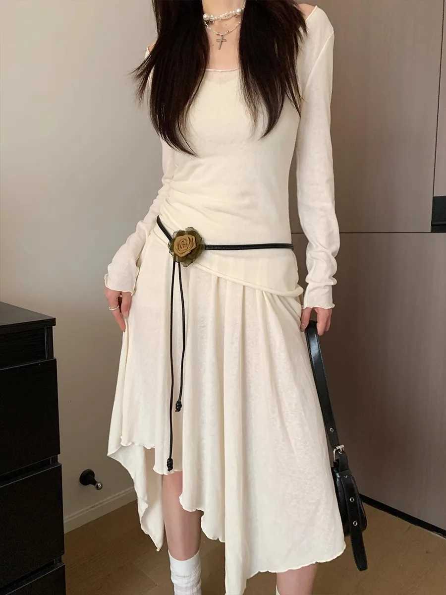 Fashion Dry rose Flower Belt For Women Vintage Fashion Versatile Knot Waist Rope HighEnd Simple Korean Version Accessory For Skirts3 D250923