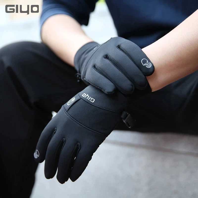 GIYO Winter Cycling Gloves Men Women Touch Screen Antislip Windproof Thermal Gloves Bicycle Outdoor Sports Full Finger Mittens J250922