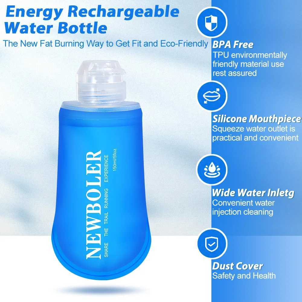 150ml250ml500ml Outdoor Collapsible Silicone Bite Size Water Bottle Running Camping Hiking Travel Convenient Water Bottle J250923
