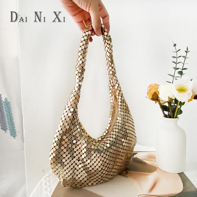 Fashion Women Shoulder Bags ner Silver Lady Handbags Small Underarm Tote Bag 250815