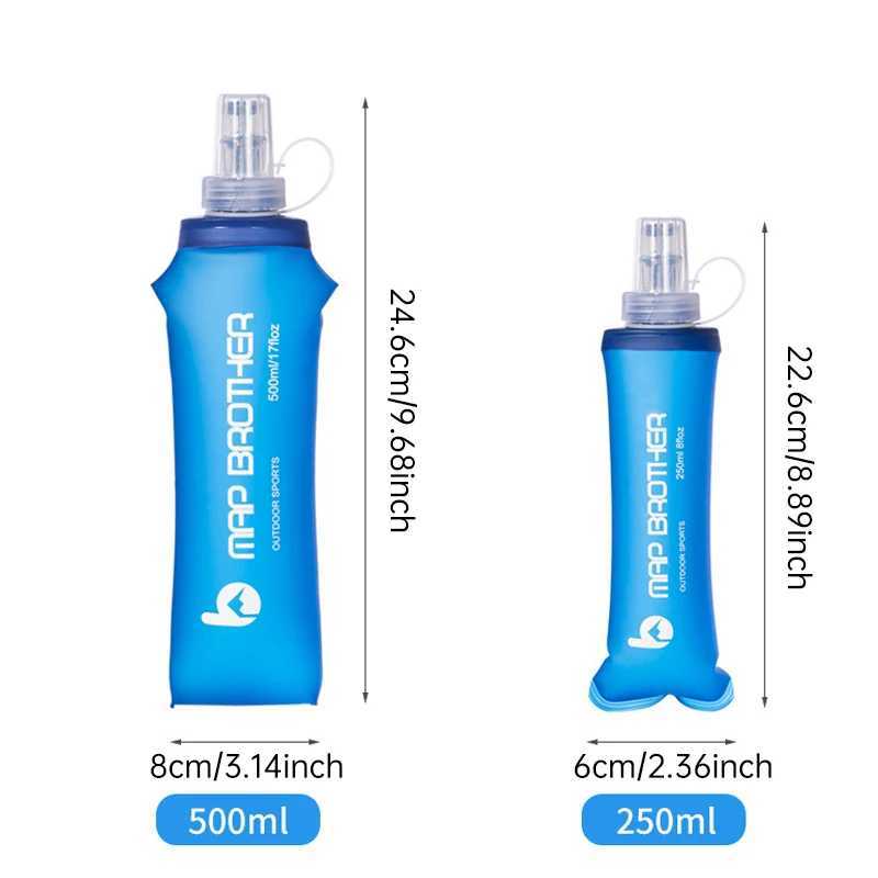 Outdoor Collapsible Soft Water Bottle 250ml 500ml for Running Hiking Cycling and Rock Climbing Drinking Sports J250923