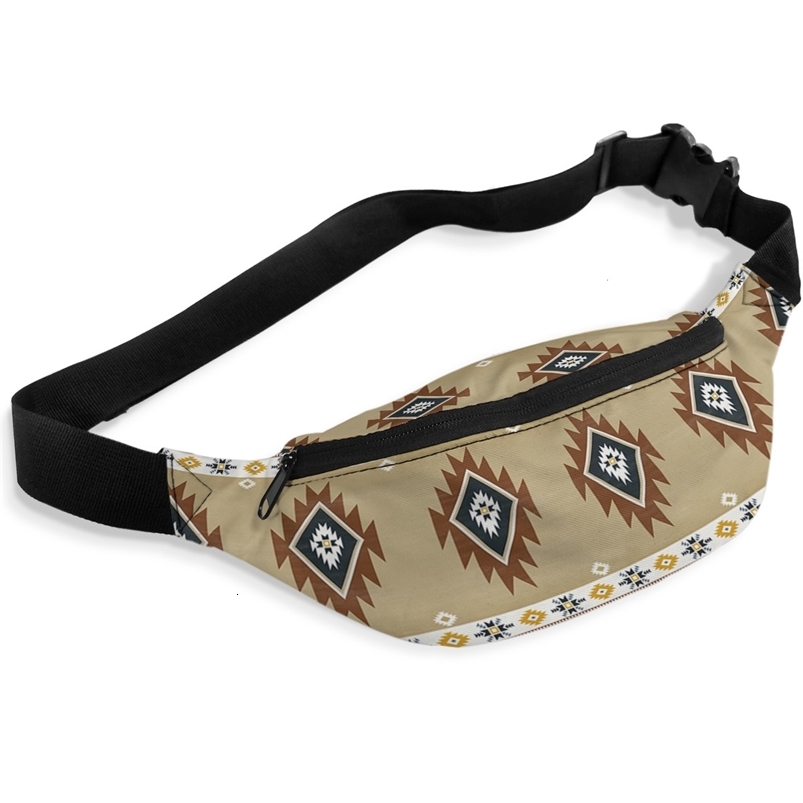 Waist Bags Tribal Totem Boho Waist Bags for Women Man Travel Shoulder Crossbody Chest Bags Waterproof Fanny Pack 230907