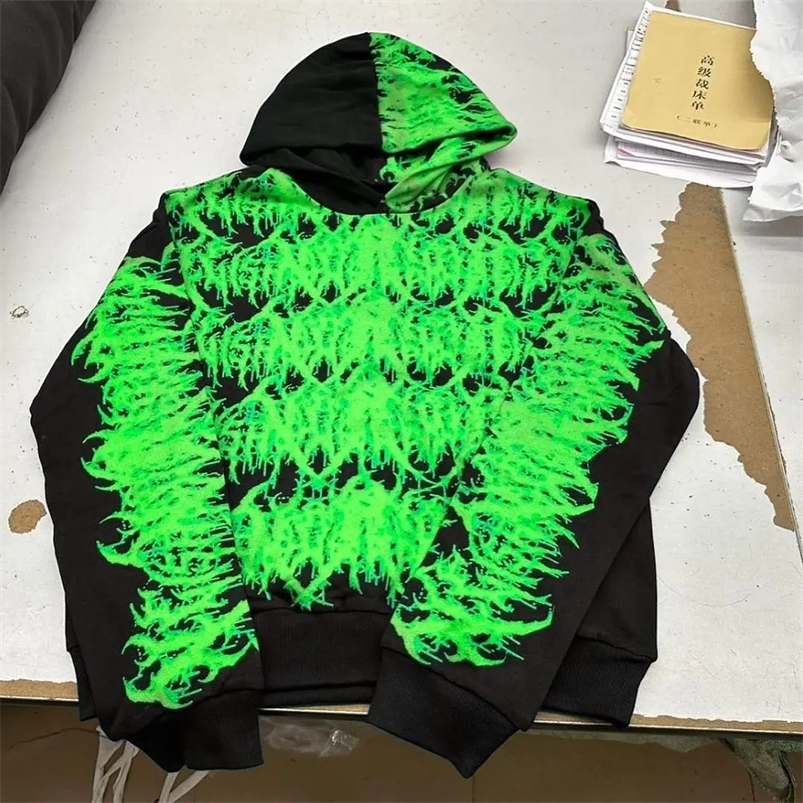 Large Graphic Color Print Zip Sweatshirt Hoodie Fashionable Street Sweatshirt Jacket Harajuku Style Hip Hop Y2k Sweatshirt 240822