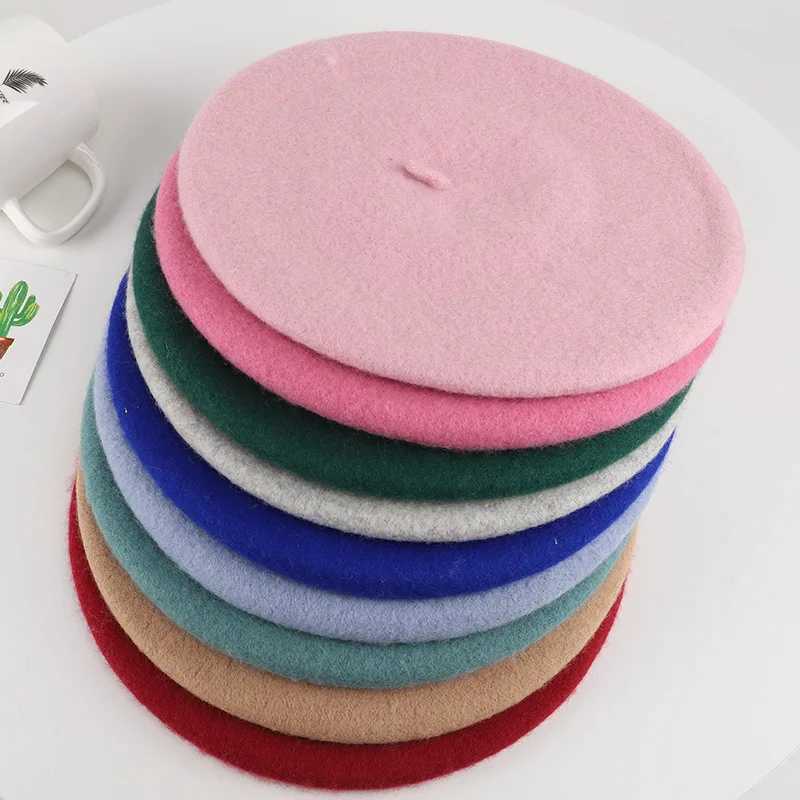 Wool Baby Girl Hat Winter Autumn Kids Beret Hat for Girls Accessories Fashion Baby Cap Infant Stuff 14Y Z251029