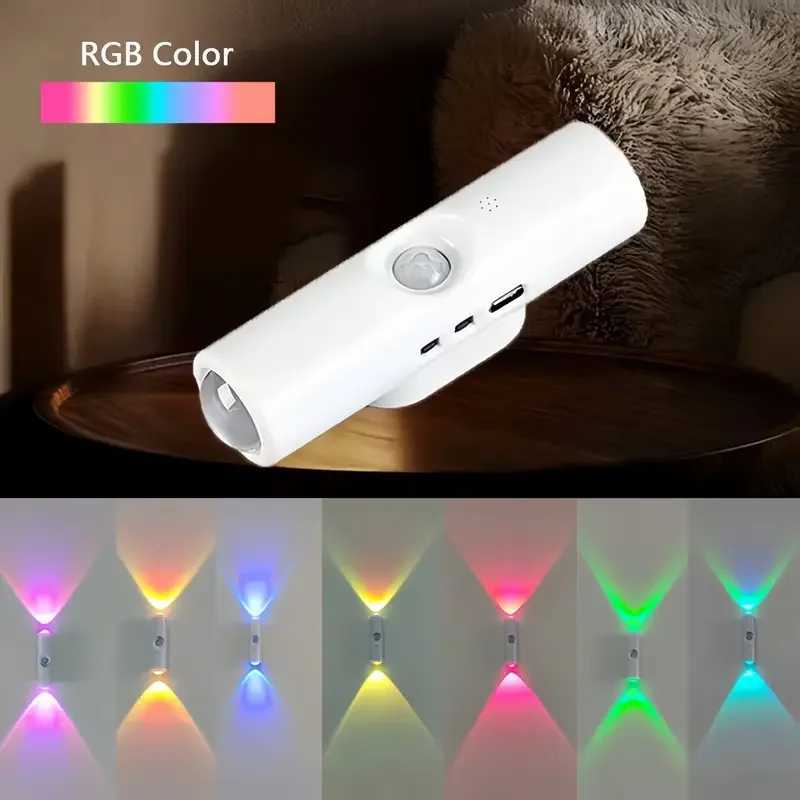 1246pcs Wall Mounted Induction Light LED Smart Light USB Rechargeable Dimmable Bedroom Night Light Indoor Living Room C251124