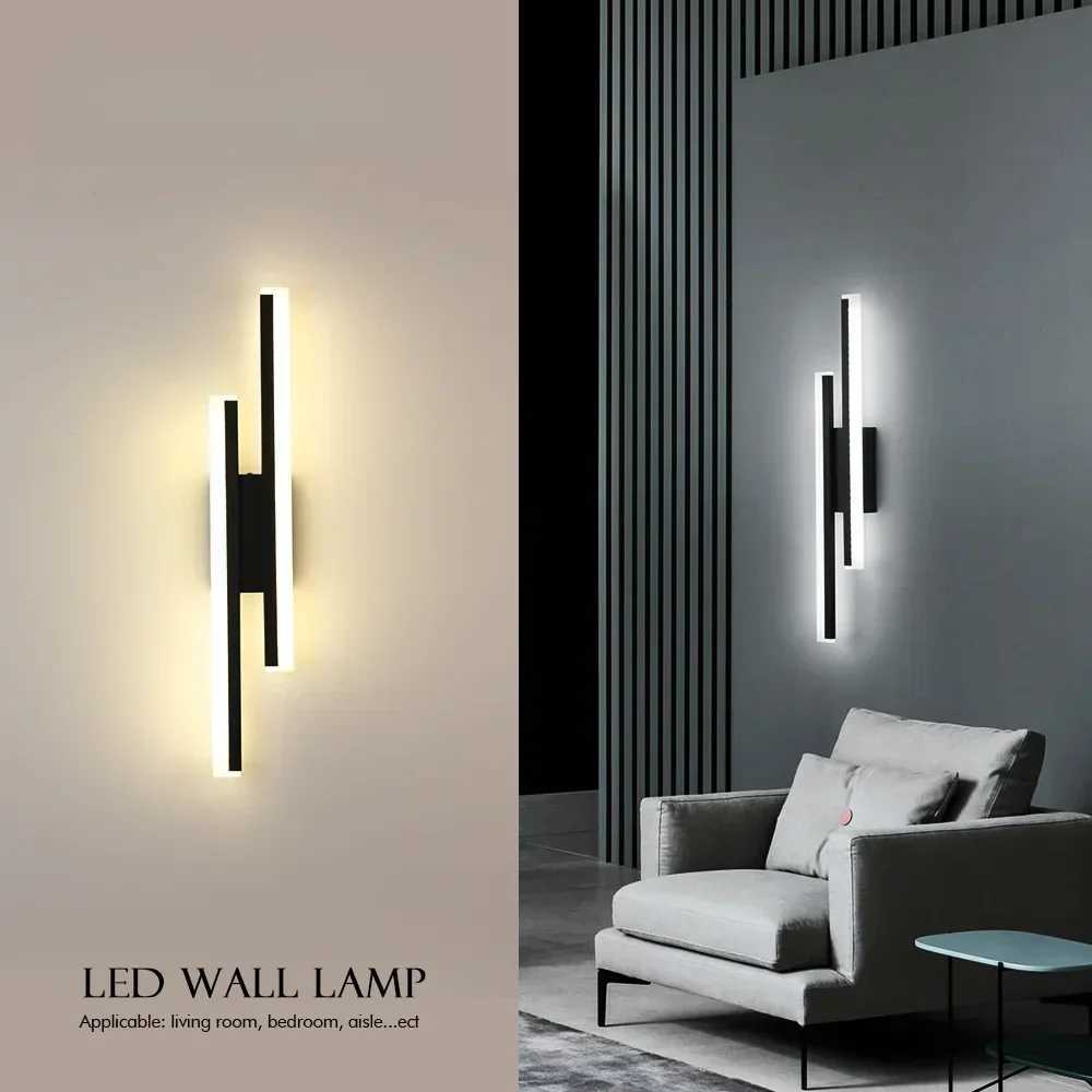 Nordic Acrylic Lampshade 16W BlackGold Led Wall Light AC85265V Wall Sconce Light Modern Wall Lamp Up and Down Lighting Fixture C251124