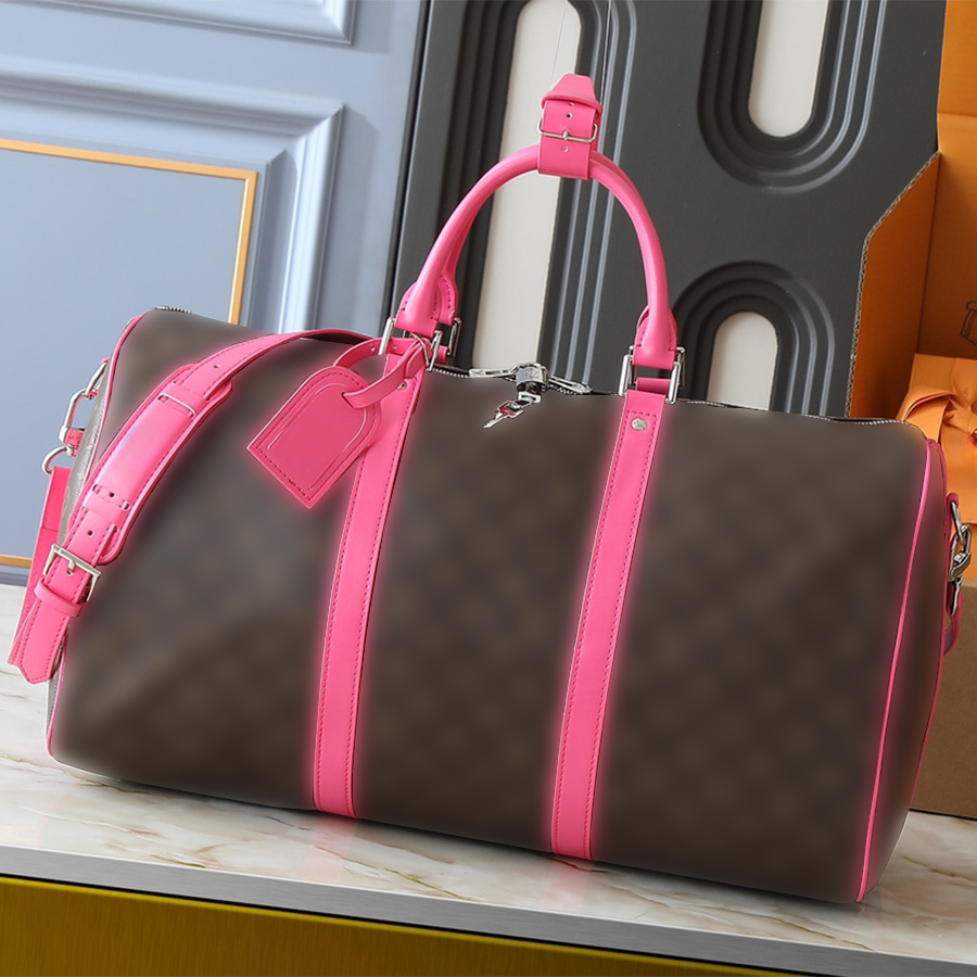 Suitcase Tote 50 Duffel Bags Luggage Handbag Designer Keep All Classica Canvas Leather Large Capacity Suitcase Women Men Shoulder Bag Luxury Zipper Closure Outdoor