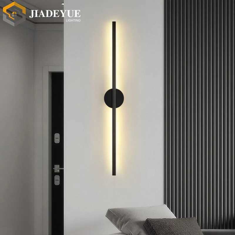 Modern led long wall lamp Nordic minimalist living room sofa TV bedroom bedside lamp indoor wall lamp C251124
