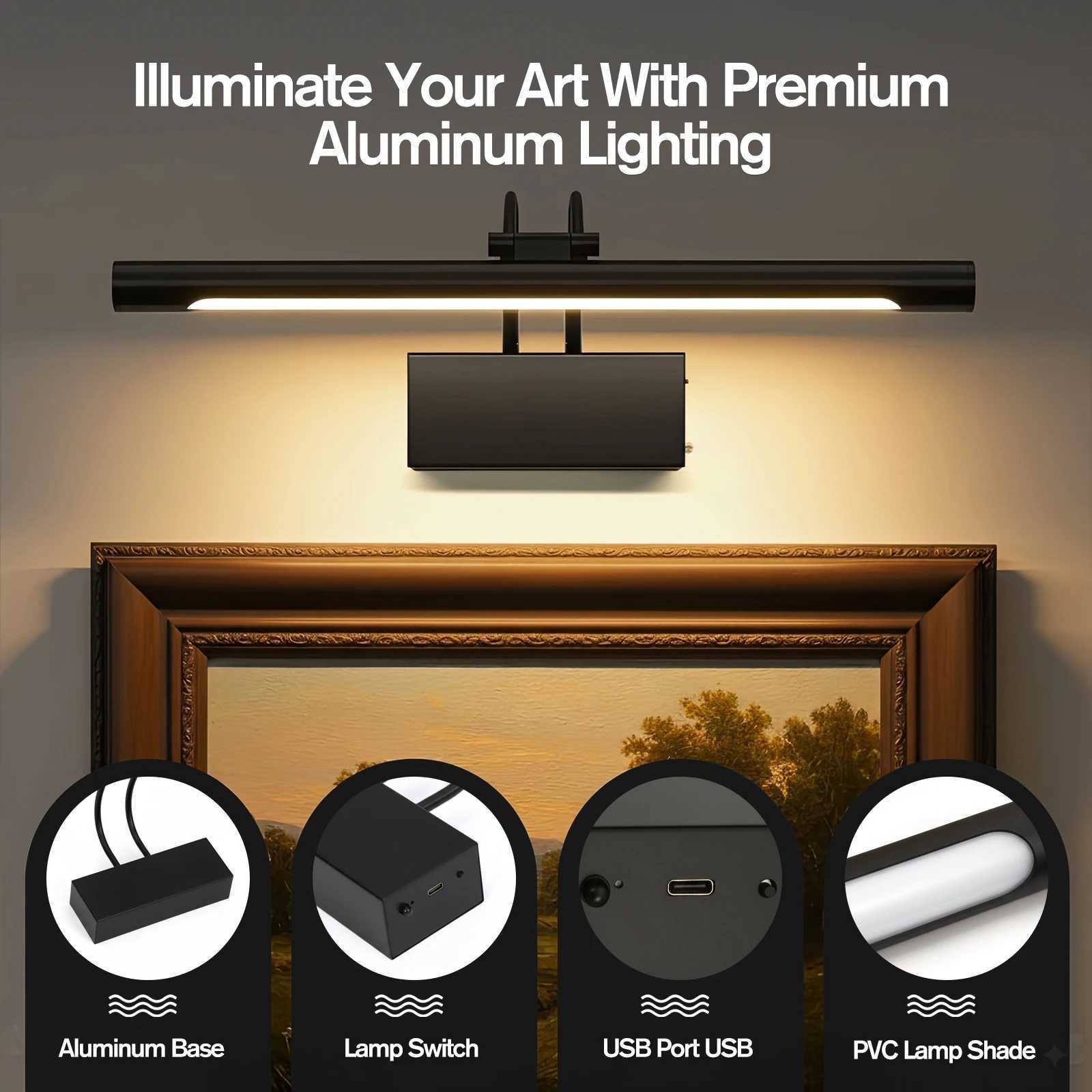 LED Wall Light Indoor 8W 12W Modern Wall Sconce Light AC90260V Bathroom Lighting over Mirror Black Silver 50cm Wall Sconce C251124