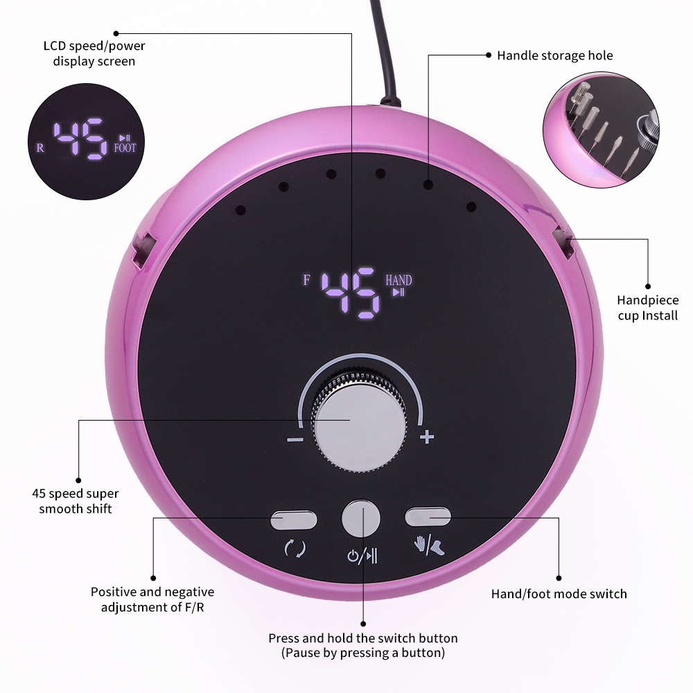Compact ANRLO Rotary Sander Professional Quality for Salon & Home