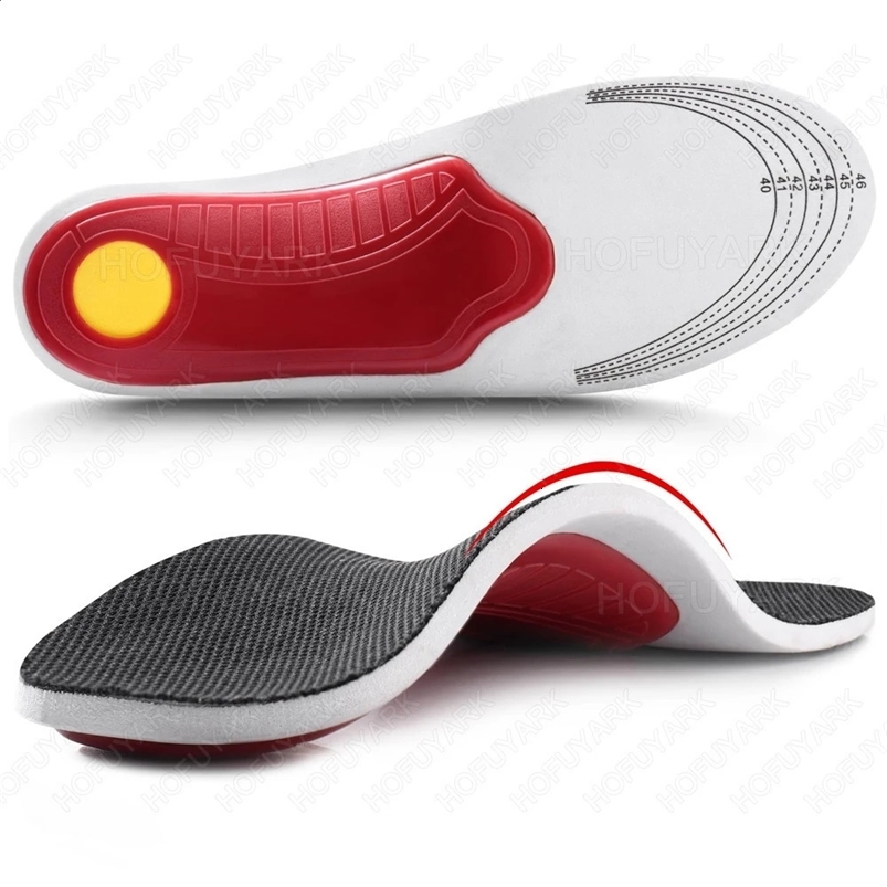 Ortic Insole Men High Arch Support Flatfoot Orthopedic Insoles For Feet Ease Pressure Plantar Fasciitis Pain Relief Shoe Sole 250521