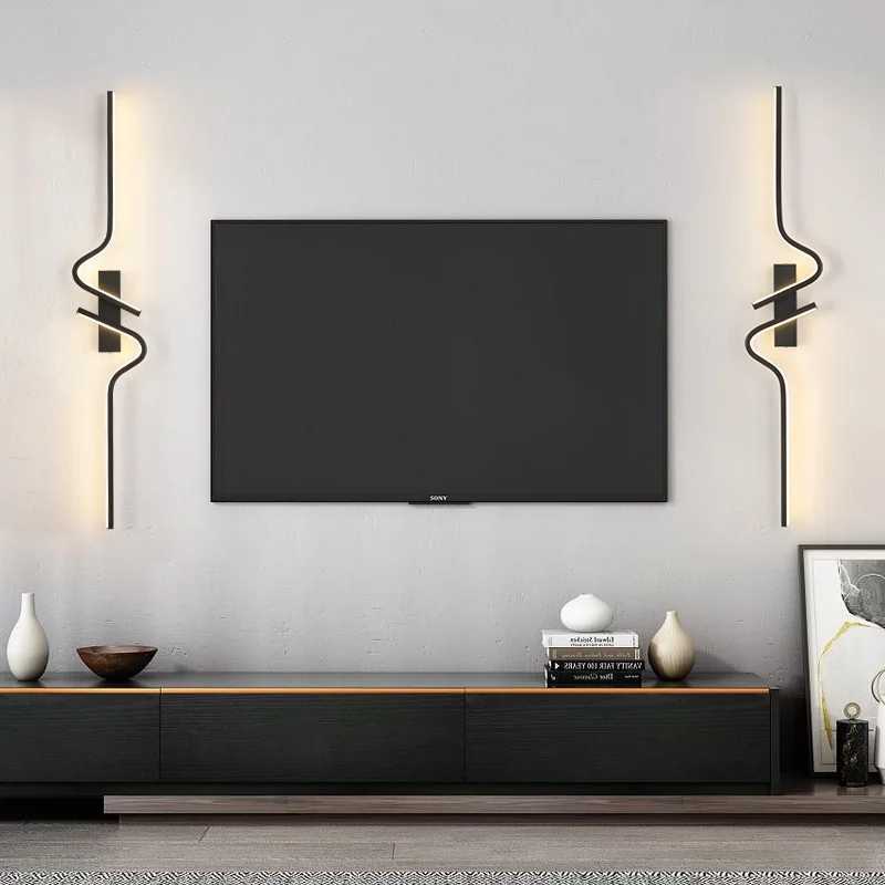Modern Led Wall Lamp Minimalist Bedroom Bedside Wall Sconce Led Lights for Living Room TV Sofa Home Decor Background Wall Lamp C251124