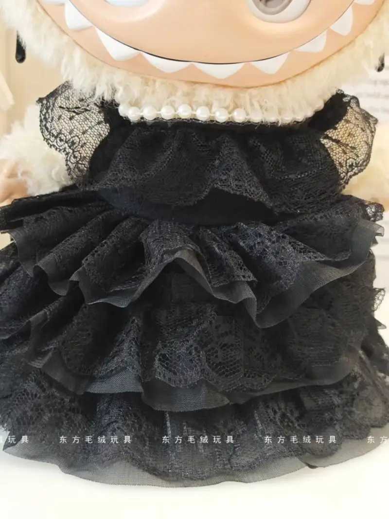 38cm Labubu Clothing Enamel Plush Doll Clothing Replacement Black Dress Wedding Dress Replacement Shoes Accessories Gifts X250923
