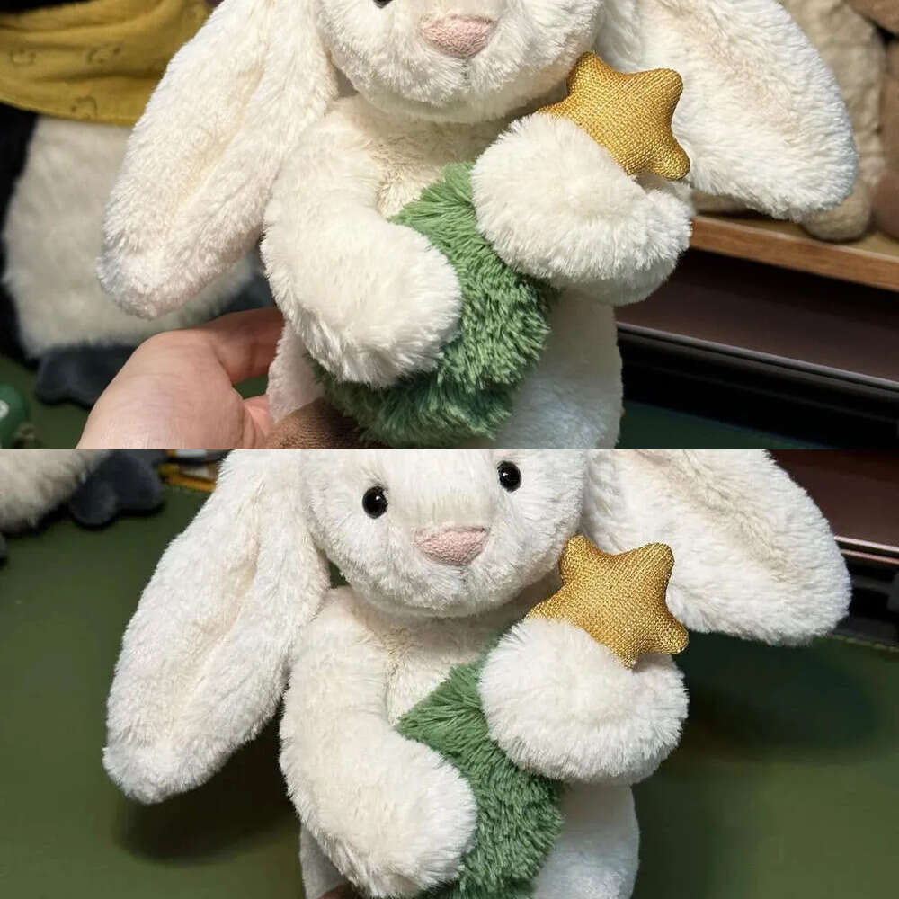 Dolls jellys Cat Bashful Bunny With Tree Plush Children's 1 plush toys Hing crutches Christmas Bonnie Rabbit Soft Toy Cute Soothing the Doll GiftJelly CatJelly