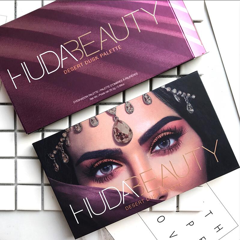 Huda Beauty 18 Colors Eyeshadow Palette Naughty NUDE Rose Gold Textured DESERT DUSK MERCURY RETROGRADE em power ed Makeup Eye shadow Beauty free shipp