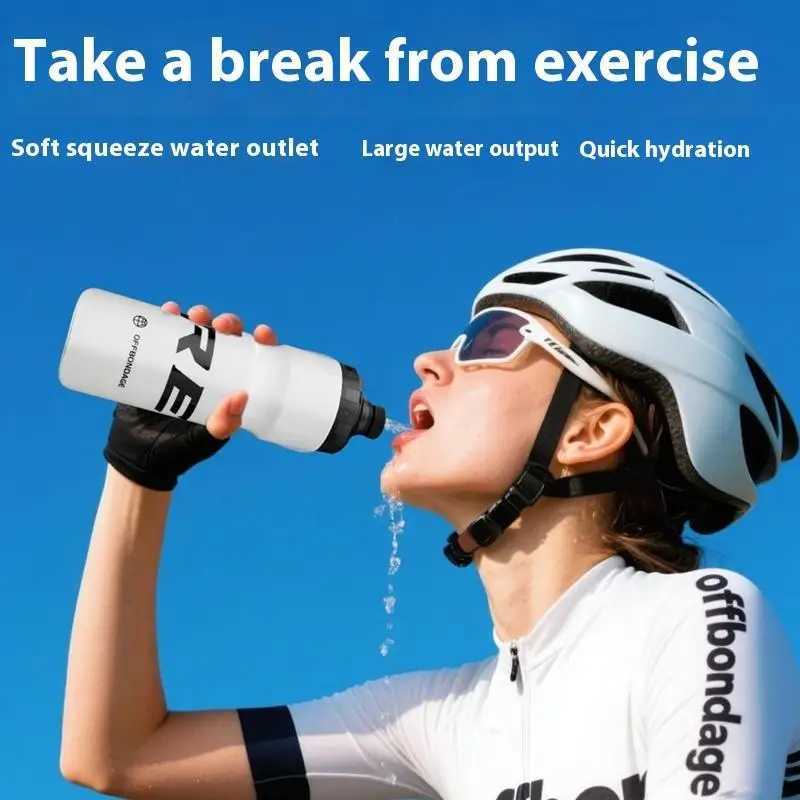 710ML Plastic Portable Bottle Bike Water Bottle Squeezable Cycling Bottle NonDeform Sports Outdoor Camping Bike Drink Bottle J250923