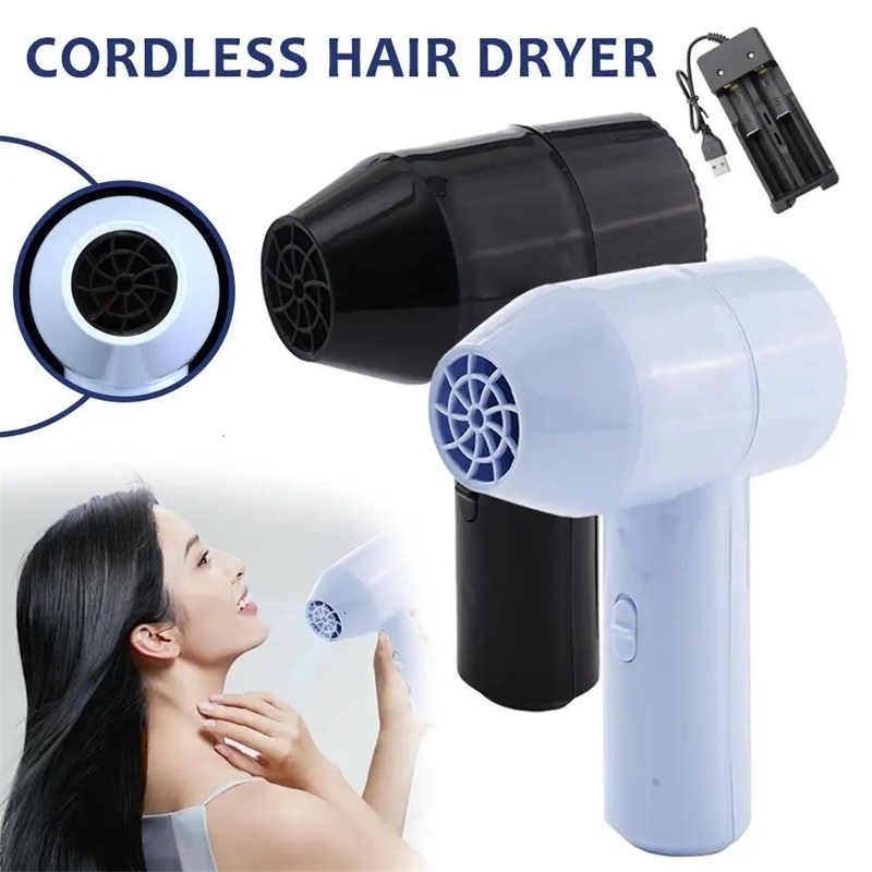 Wireless Hair Dryer Cordless Hair Dryer For Women USB Rechargeable Battery Powered Low Noise Small Hair Dryer 2 Levels Speed 250207