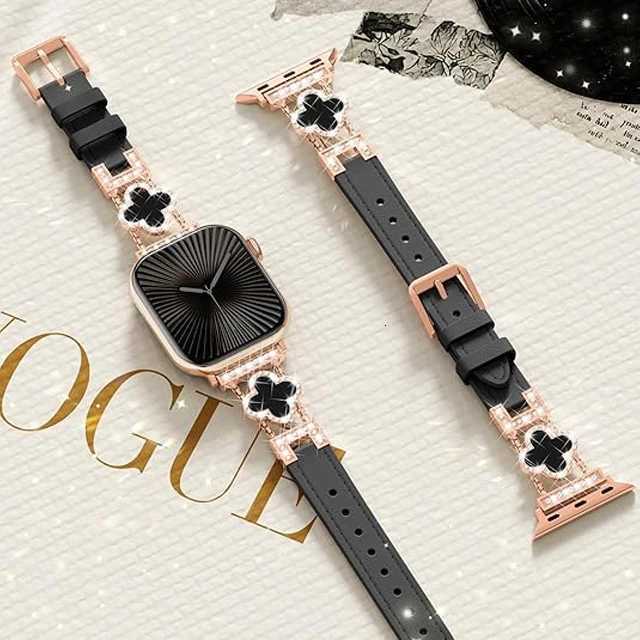 Luxury Leather Band for watch 46mm 45mm 44mm 49mm 40 41 42mm Lucky Dressy bracelet series 10 9 8 7 6 5 4 SE tra 2 Strap Y250923aw