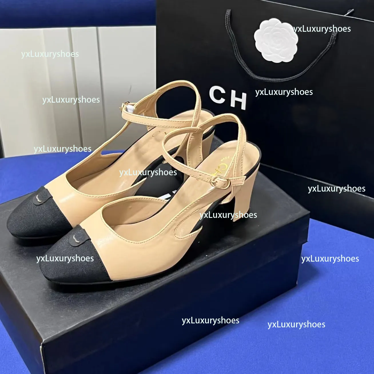 2025 Designer heels women Butterfly Festival pointed toe comfortable and luxury CC high heels for women's outdoor parties and weddings