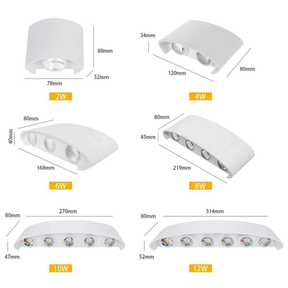 AC85265V Modern Wall Sconce Lights LEDs Mounted Up Down Lights Indoor Lighting for Bedroom Balcony Hallway Corridor Stairs C250923