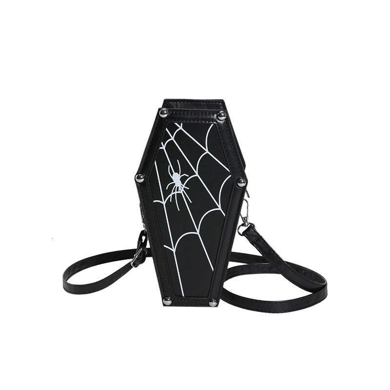 New Halloween Dark Style Personality Ghost Coffin Gothic Skull Crossbody Bag for Women