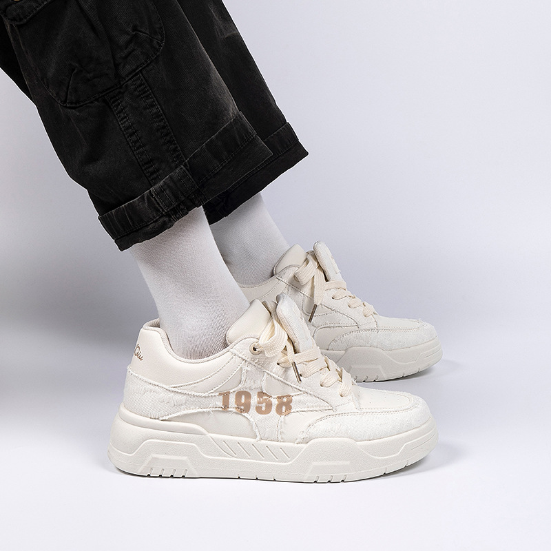 HUAN QIU Free shipping Designer Casual Shoes Height increasing board shoes men thick soled white shoes luxurious