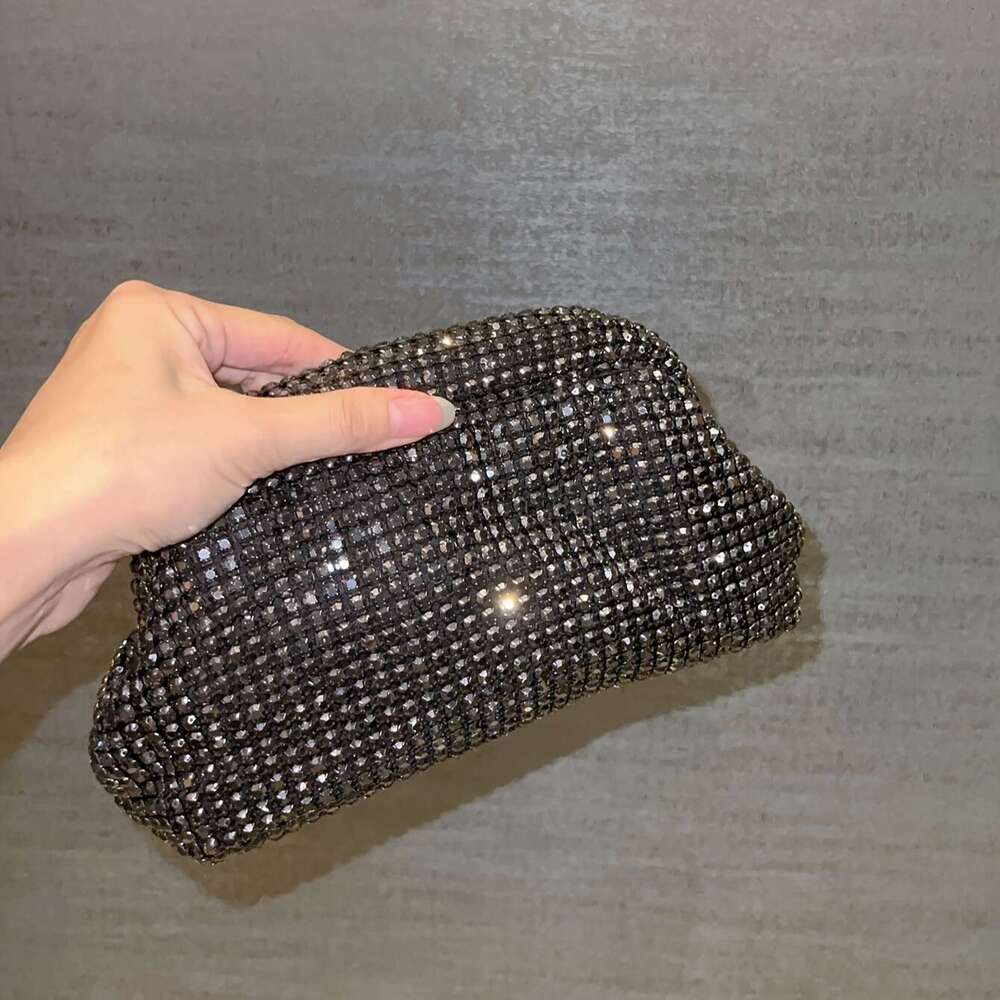 Designer Clutch Bag with Rhinestone & Acrylic - Crossbody Bag for Women, Ideal for Parties, Weddings, Formal Events