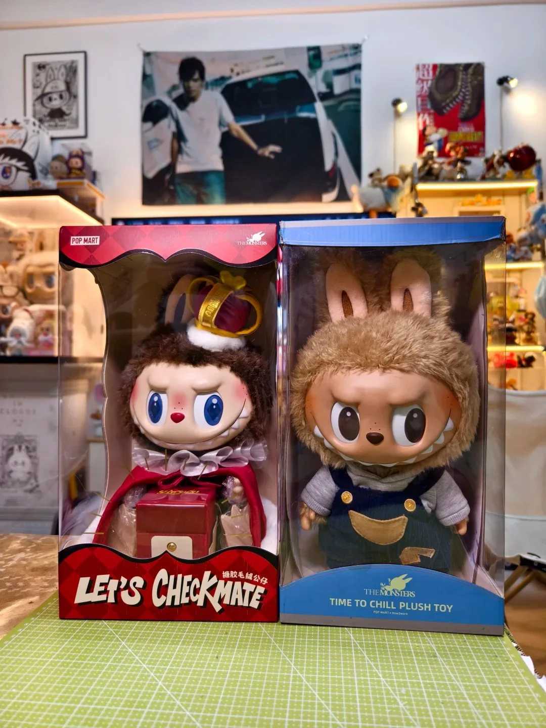 Labubu Labubu King and Queen Chess Adventure and V1 Time To Chill 37CM Blind Box Vinyl Plush Hanging Card Gifts X250923