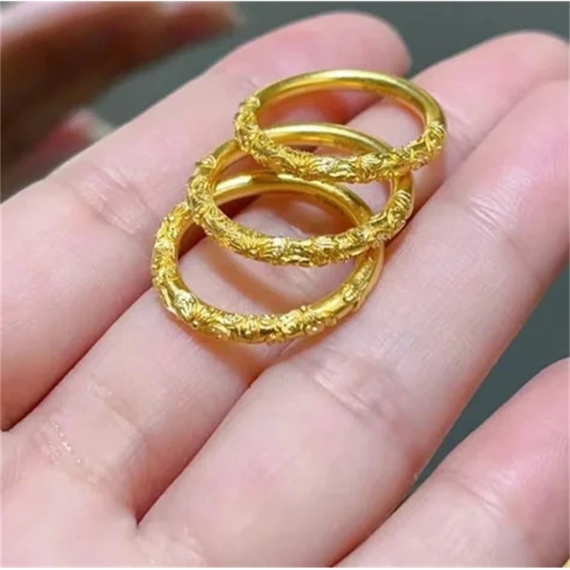 18k gold finger rings for women no demolding rings flower ring 240530