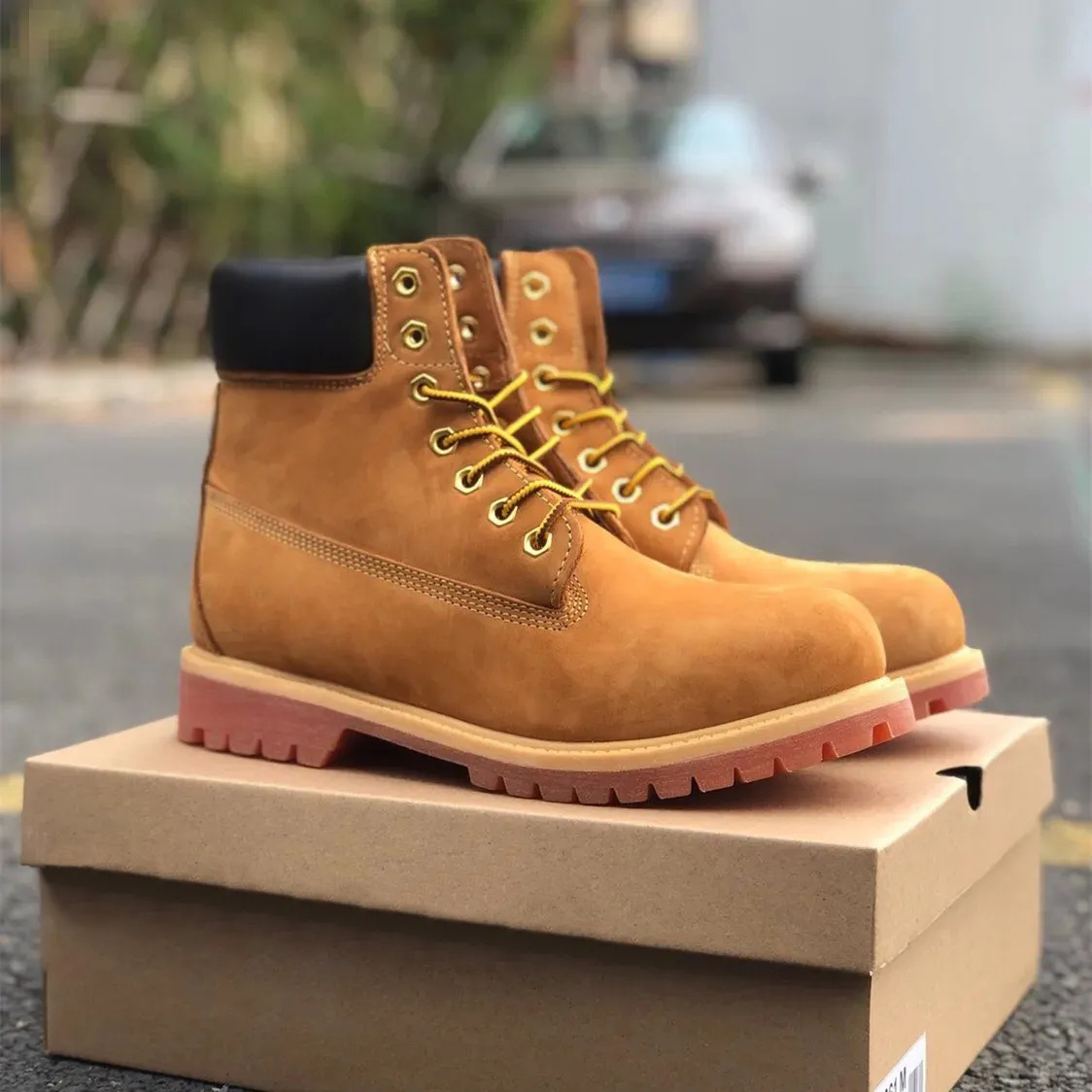 TOP boot Designer luxury Boots Shoes Men Boots Waterproof Ankle Classic Martin Shoe Cowboy Yellow Red Blue Black Pink Hiking Motorcycle Boots size 36-47