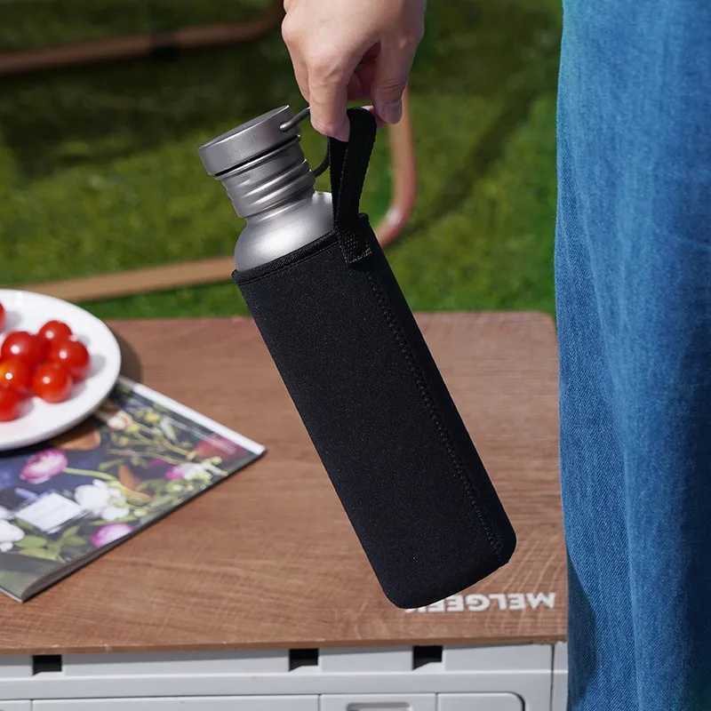 Pure Titanium Cycling Outdoor Sports Kettle Single Layer Camping Lightweight Portable Mountaineering Kettle J250923