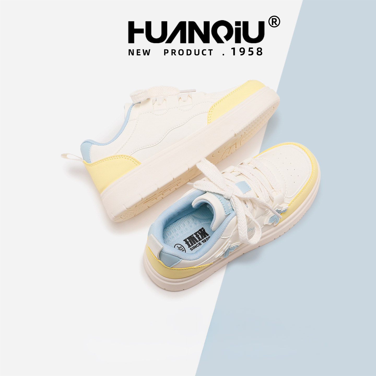HUAN QIU Free shipping Designer Casual Shoes Thick soled height increasing board shoes women versatile casual white shoes fashion outdoor luxurious
