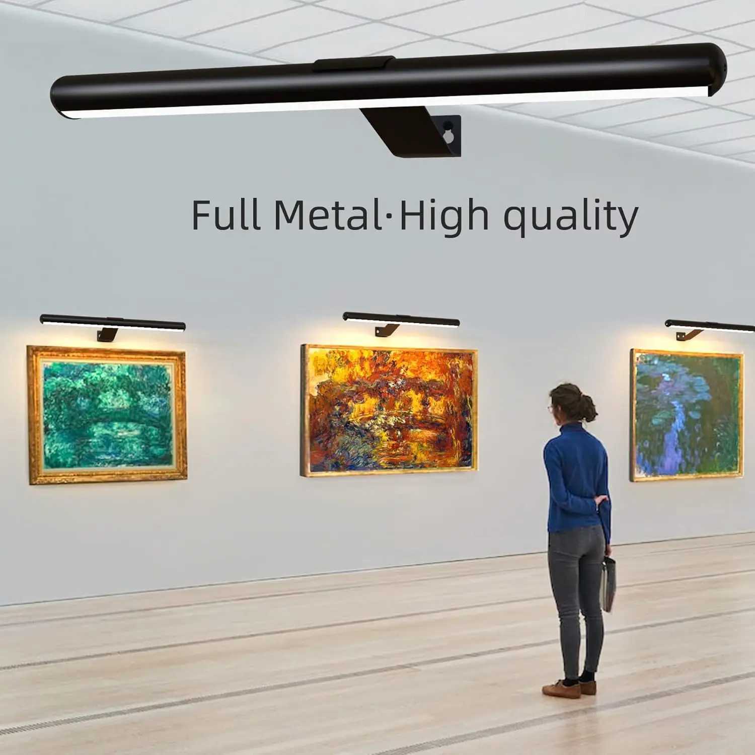Wireless Remote Control Wall Lamp Rechargeable Battery Operated Living Room Wall Sconces Painting Picture Gallery Mural Light C251124