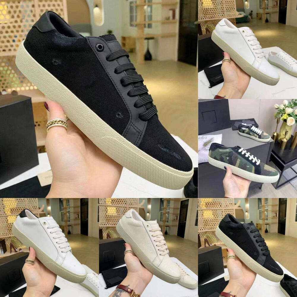 2026 Designer Men Women YSFashion Casual Shoe Canvas Court Classic Perforated Shoes Low Cut Leather Sneakers