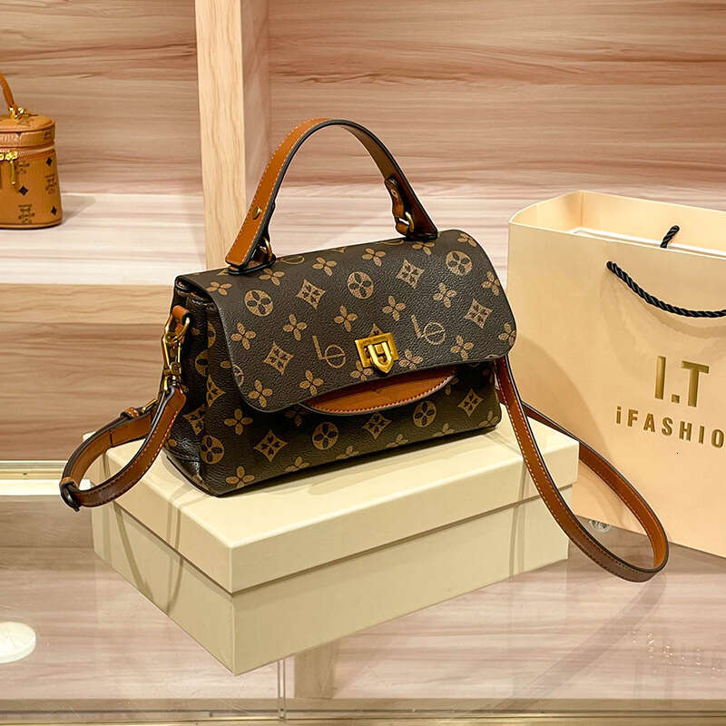 2025 New Vintage Commuting Versatile High-End Handbag Shoulder Crossbody Style Women's Bag