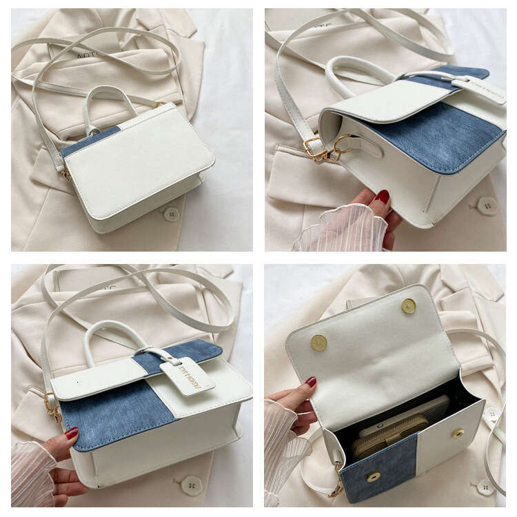 Best Seller Designer Bag Fashion Patchwork Textured Handbag Summer Commuter Stylish Shoulder Cssbody Small Square Bag Trendy
