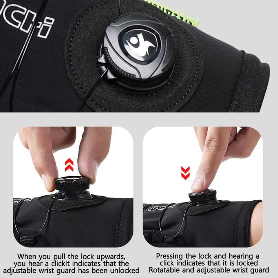 NEWBOLER Men Winter Waterproof Cycling Gloves Thermal Full Finger Touch Screen Fleece Gloves Nonslip Warm Windproof Motorcycle J250922