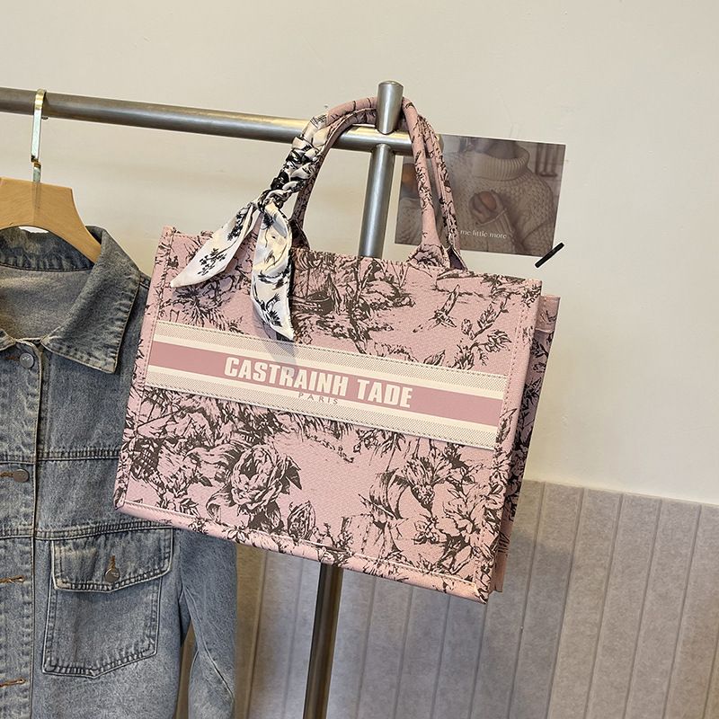 free shipping designer shoulder bags casual handbag fashionable tote for women 2025 new style pink