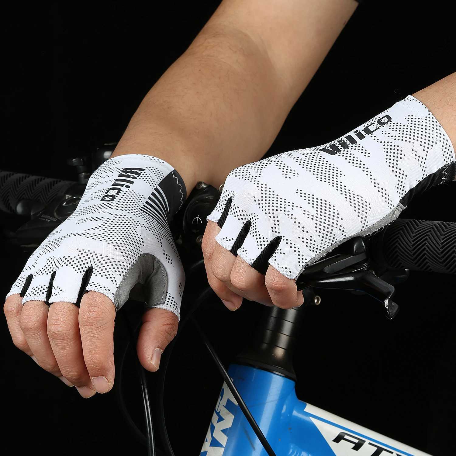 2025 Summer Cycling Gloves for Men ShockAbsorbing Padded Breathable Bicycle Gloves MTB Road Mountain Bike Riding Gloves J250922
