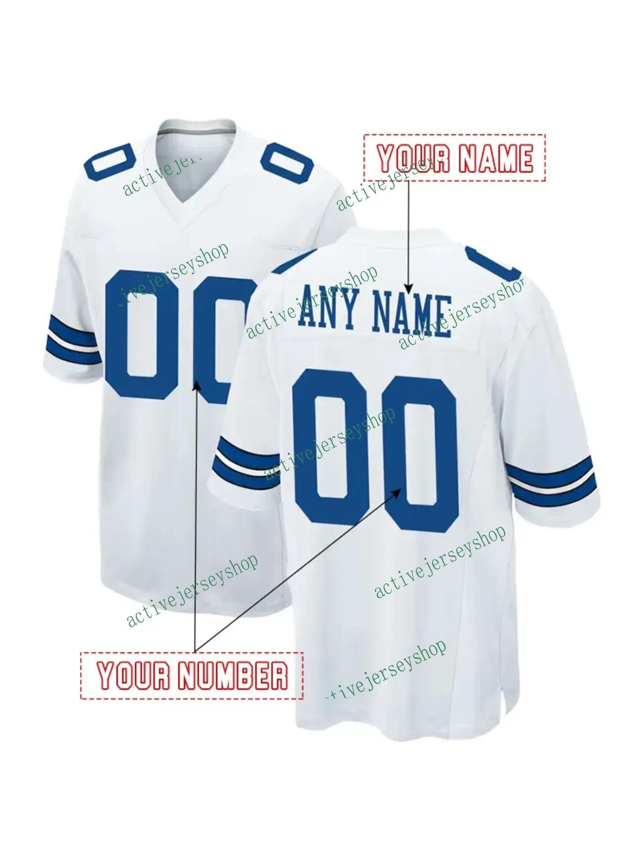 Ceedee Lamb 88 Dak Prescott 4 Trevon Diggs 7 Micah Parsons 11 Jake Ferguson 87 22 E.Smith Aubrey Personalized Customized Football Jerseys Custom Any N
