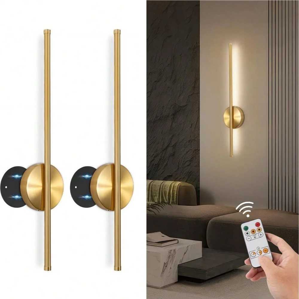 Magnetic Rechargeable 50 Wall Lamp Black Gold For Living Room Bedroom Hallway Study Stairwell Cloakroom LED Lighting Wiring Free C251124