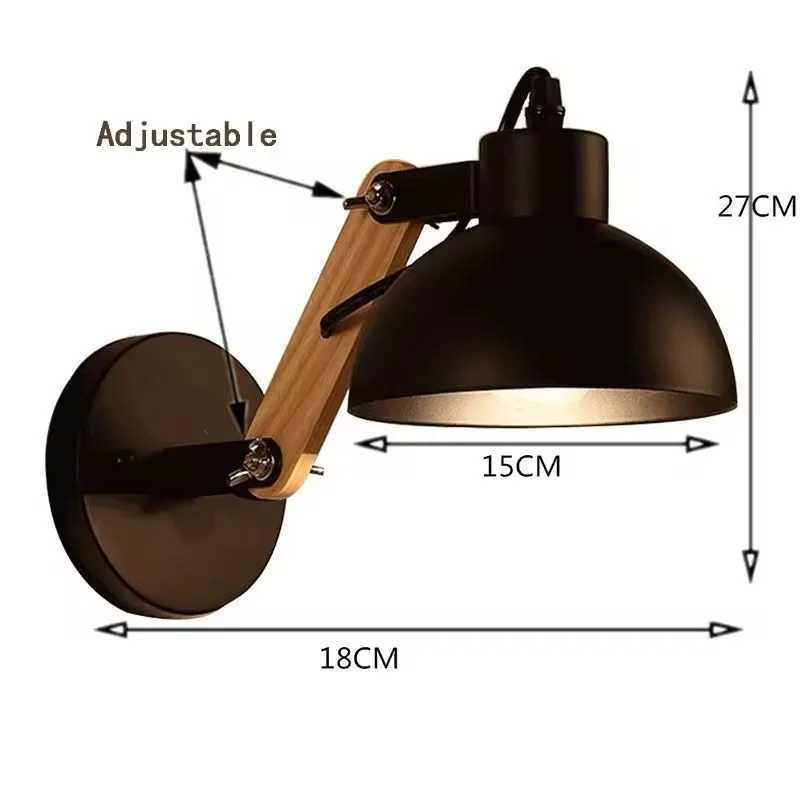 Minimalist Bedside LED Adjustable Wall Lamp for Bedroom Living Room Study Practical Home Lighting Decoration Reading Light C251124
