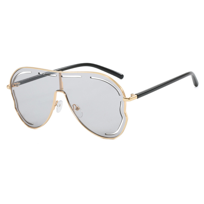Oversized Retro One-Piece Sunglasses Women Men Fashion Trend 2025 Influencer Style