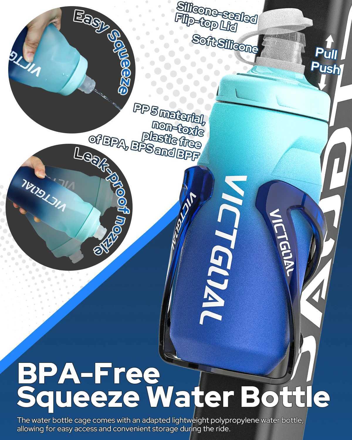 VICTGOAL 620ml Bicycle Water Bottle MTB Road Bike Cage PP5 Sports Bottle Leakproof Dustproof Drinking Cycling Kettle with Cap J250923