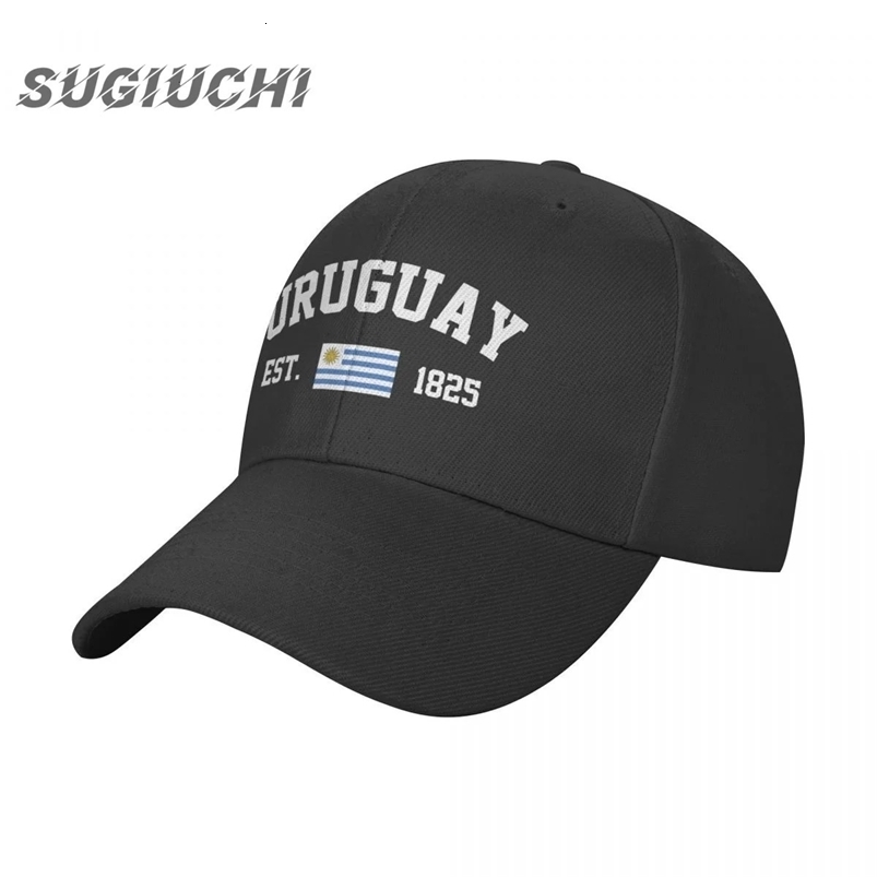 Uruguay Flag With EST Year Hat Unisex Adjustable Baseball Cap Men Women Outdoor Hip Hop For Gift 240626