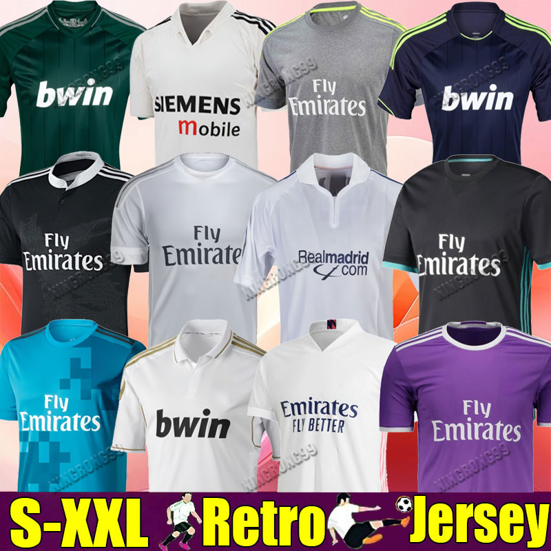 Madrid Retro Soccer Jerseys RONALDO Finals Football Shirt GUTI BENZEMA SEEDORF CARLOS KAKA 99 00 FIGO 03 04 Modric 06 BALE 07 11 17 18 Alonso kits