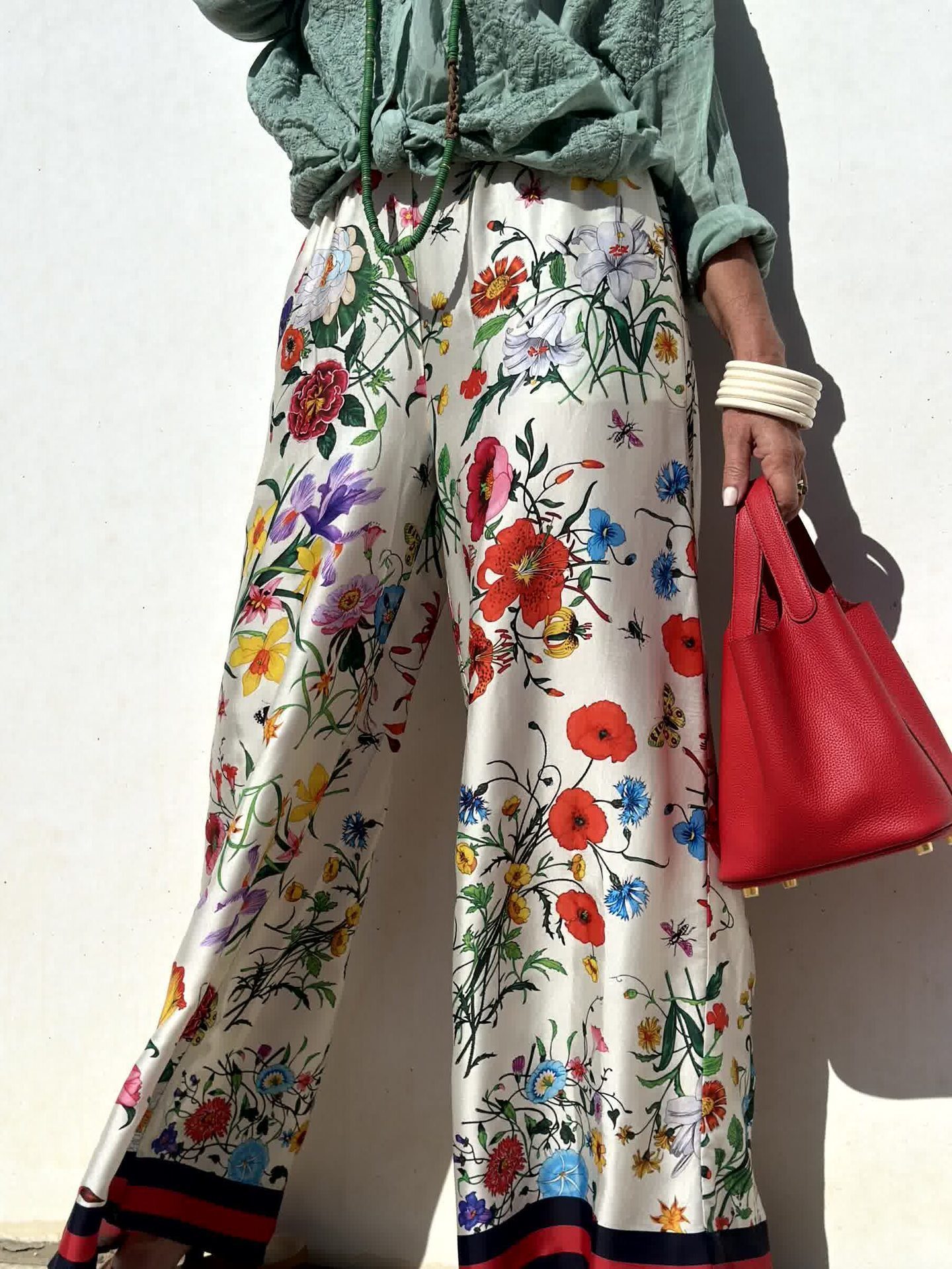 Elegance Style Suit Pants for Women Early Autumn Casual Fashionable Wide-Leg Pants Stylish Versatile Two-Piece Set Womens Printed Suit 250718