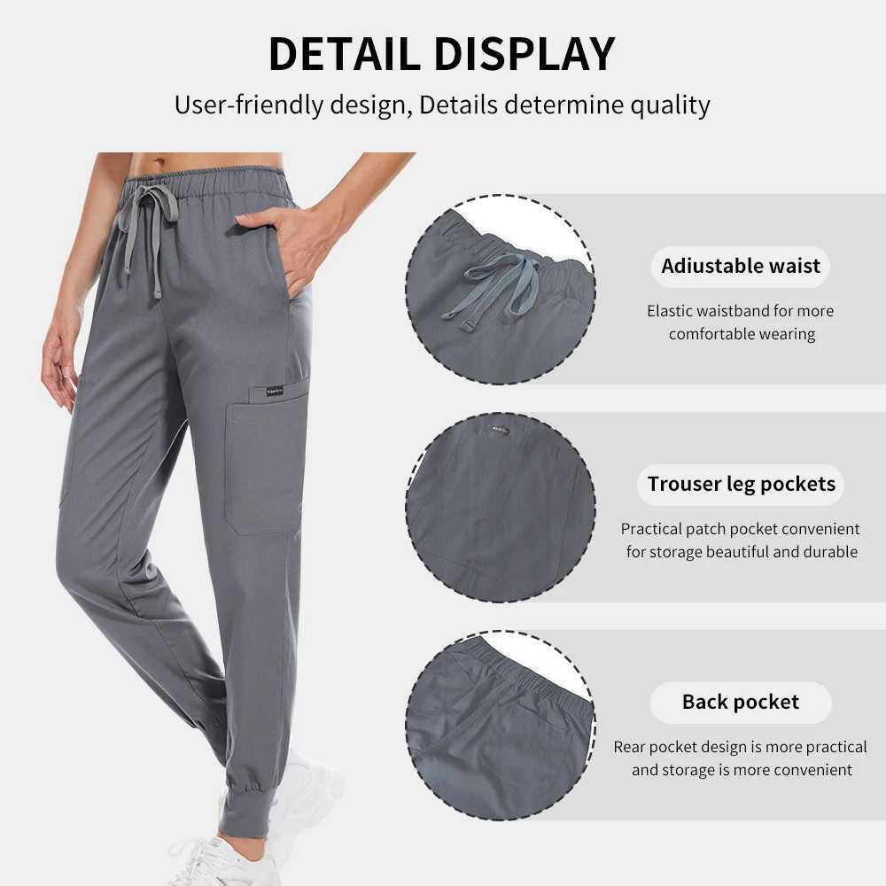 Fashion Womens Nurse Scrubs Suit Women Joggers Sets Surgical Uniforms Woman Long Sleeved Nursing Work Clothes Uniform L250922